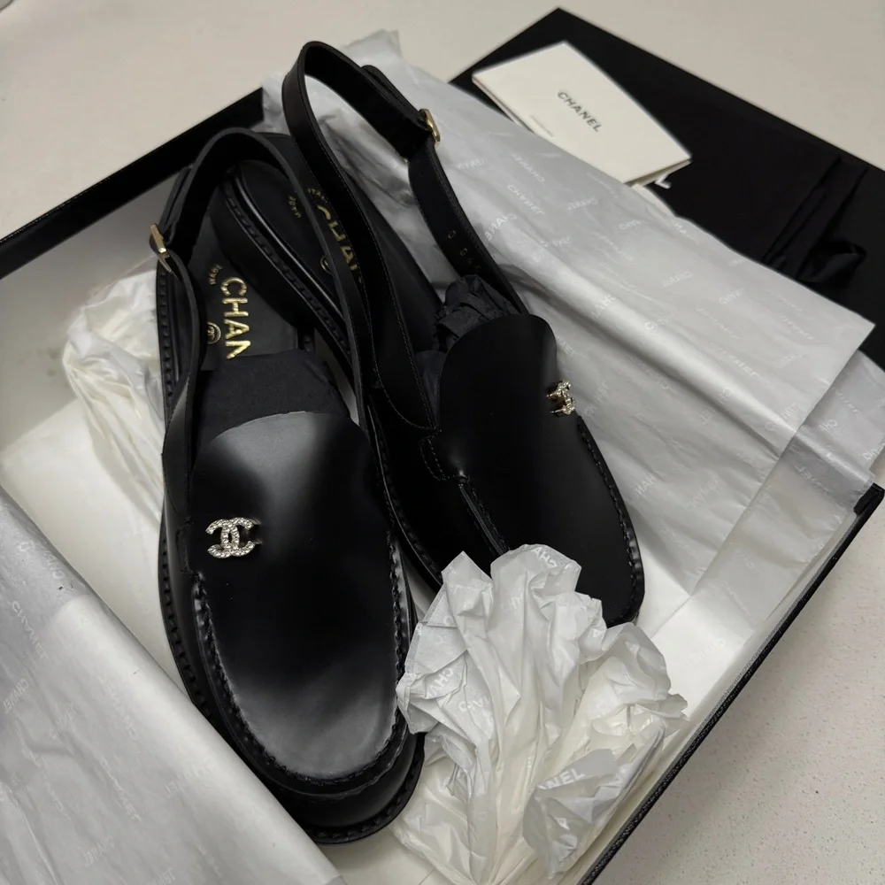 Chanel Slingback Loafers | NIB | Size 38.5C - Picture 6 of 12